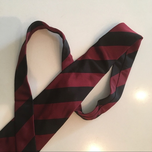 Ungaro red and black striped tie - Picture 3 of 7